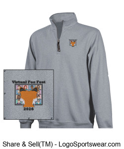 Virtual Fox Fest 2026 Mens Quarter-Zip Sweatshirt Design Zoom